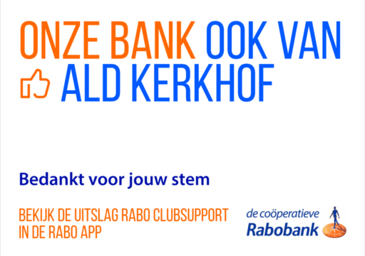 rabob clubsupport 2025 bedankt